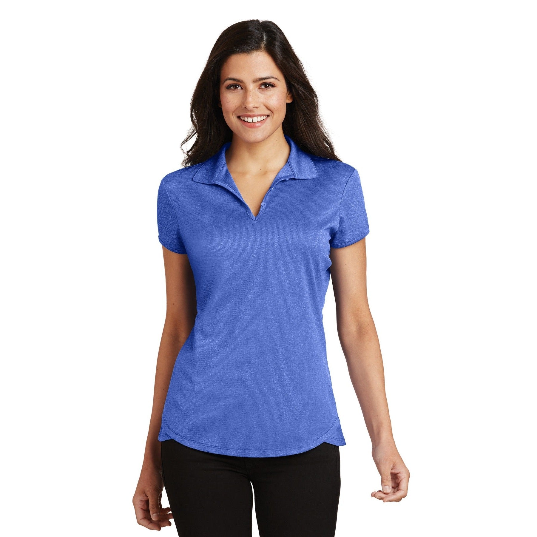 Port Authority-Port Authority® Women's Trace Heather Polo. L576-MedTech-5